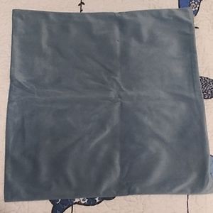 NWOT SLATE BLUE VELVET TWO PILLOW COVERS 18 X 18